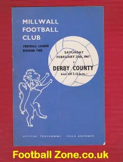 Millwall v Derby County 1967