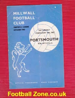 Millwall v Portsmouth 1967