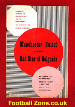 Manchester United v Red Star Belgrade 1958 – Plus Tok