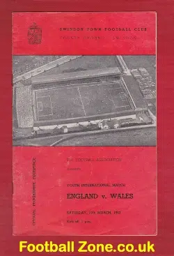 England v Wales 1962 - Schoolboys at Swindon