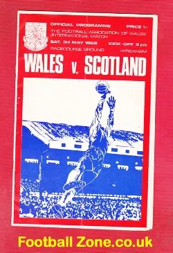 Wales v Scotland 1969 - at Wrexham + Denis Law