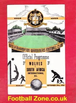 Wolves Wolverhampton v South Africa 1958 – Friendly Match