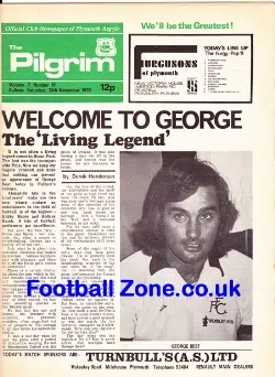 Plymouth Argyle v Fulham 1976 – George Best