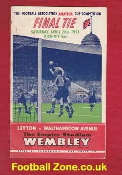 Leyton v Walthamstow Avenue 1952 – Amateur Cup Final