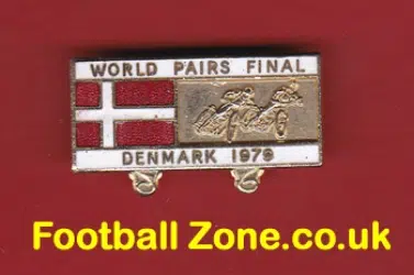 World Pairs Speedway Final 1979 Speedway Badge Denmark