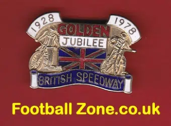 British Speedway Golden Jubilee Badge 1978