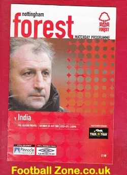 Nottingham Forest v India 2001 - Friendly Match