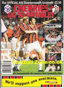 Bournemouth Cherries To Wembley Souvenir 1998