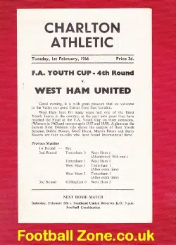 Charlton Athletic v West Ham United 1966 - Youth Cup + Lampard