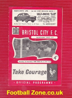 Bristol City v Port Vale 1962 – Multi Autographed Signed