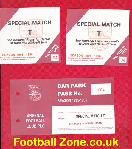 Paul Merson Testimonial 1996 - Signed Gazza + Hoddle + Merson EX