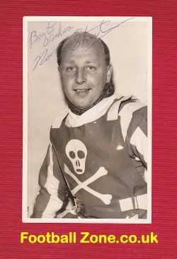Poole Speedway Norman Strachan Signed Photo 1950s
