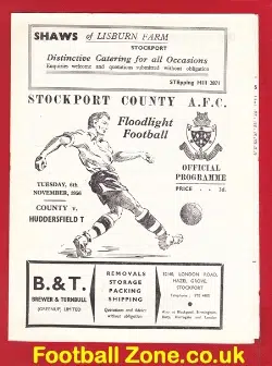 Stockport County v Huddersfield Town 1956 – Andy Beattie Last
