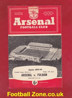 Arsenal v Fulham 1960