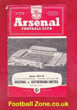 Arsenal v Rotherham United 1960 – FAC