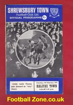 Shrewsbury Town v Halifax Town 1970