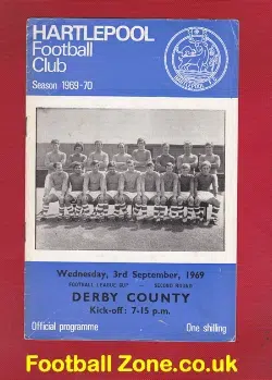 Hartlepool United v Derby County 1969