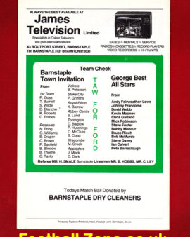 Barnstaple Town v George Best All Stars 1982