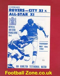 Ian Hamilton Benefit Match Testimonial Bristol Rovers 1968
