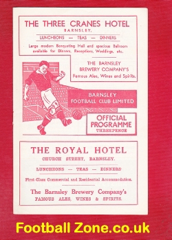 Barnsley v Swansea Town 1956