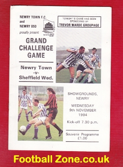 Newry Town v Sheffield Wedneday 1994 – Ireland