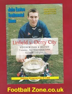 John Easton Testimonial Benefit Match Linfield 1998