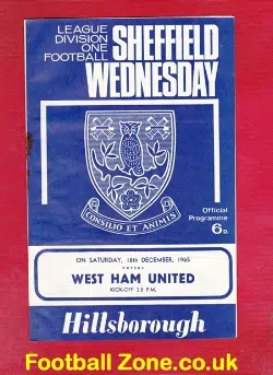 Sheffield Wednesday v West Ham United 1965