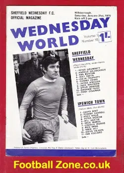 Sheffield Wednesday v Ipswich Town 1970