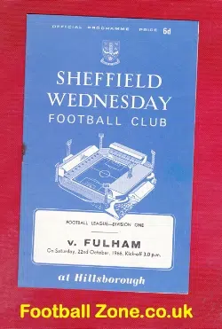Sheffield Wednesday v Fulham 1966
