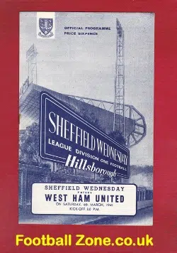 Sheffield Wednesday v West Ham United 1965