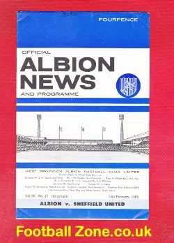 West Bromwich Albion v Sheffield United 1965