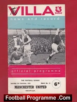 Aston Villa v Manchester United 1966