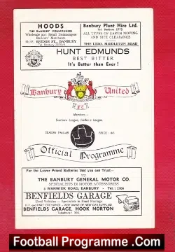 Banbury United v Rugby Town 1968