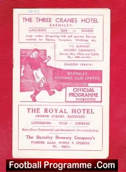 Barnsley v Chesterfield 1961 - Multi Autographed SIGNED - football programme