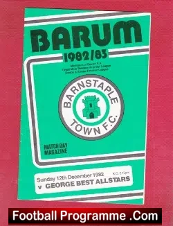 Barnstaple Town v George Best All Stars 1982