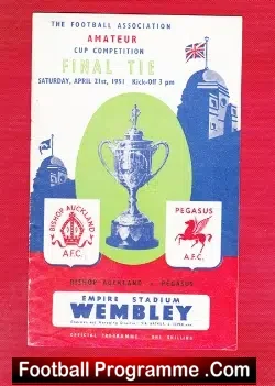 Bishop Auckland v Pegasus 1951 – Amateur Cup Final