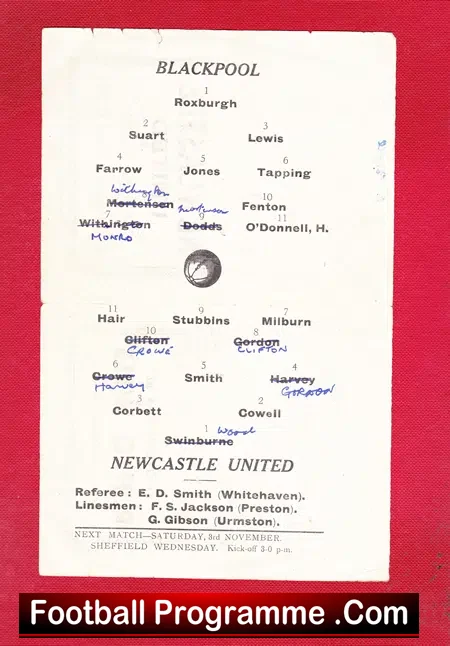 Blackpool v Newcastle United 1945 – Wartime Football