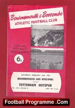 Bournemouth v Tottenham 1957