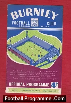 Burnley v Tottenham 1962