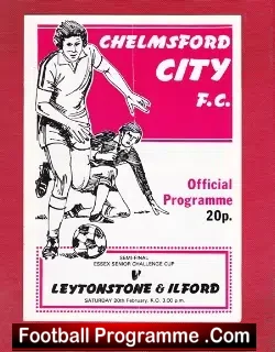 Chelmsford City – Leytonstone Ilford 1982 – Semi – Multi Signed