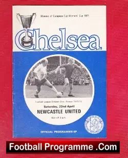 Chelsea v Newcastle United 1972