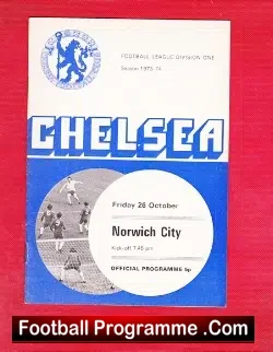 Chelsea v Norwich City 1973