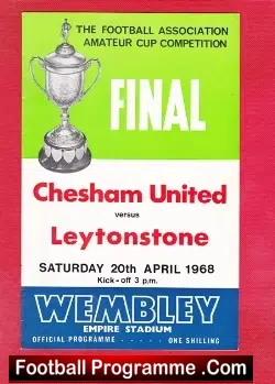 Chesham United v Leytonstone 1968 – Amateurs Cup Final