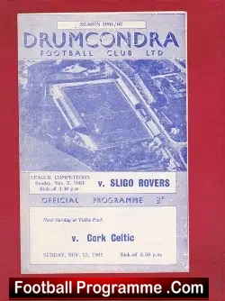 Drumcondra v Cork Celtic 1961