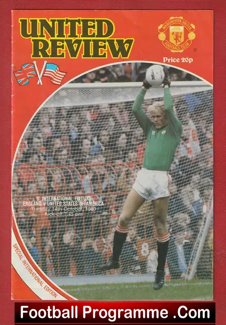England v America 1980 – USA at Manchester United