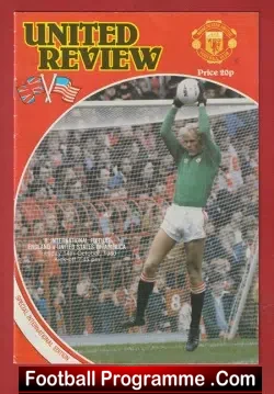 England v America 1980 – USA at Manchester United