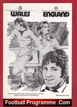 England v Wales 1975 – Under 23 at Wrexham