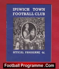 Ipswich Town v Manchester City 1961 - League Champions Season - football programme