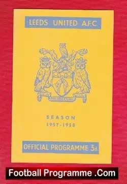 Leeds United v Arsenal 1958 - Munich Season Disaster Tribute - football programme