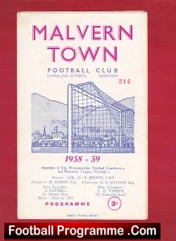 Malvern Town v Moor Green 1959